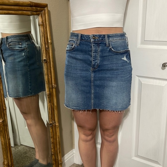 Sam Edelman denim the Jenny mini skirt size 30 - Picture 3 of 11